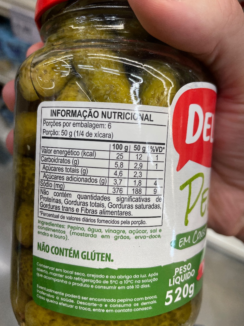 Pepinos em Conserva