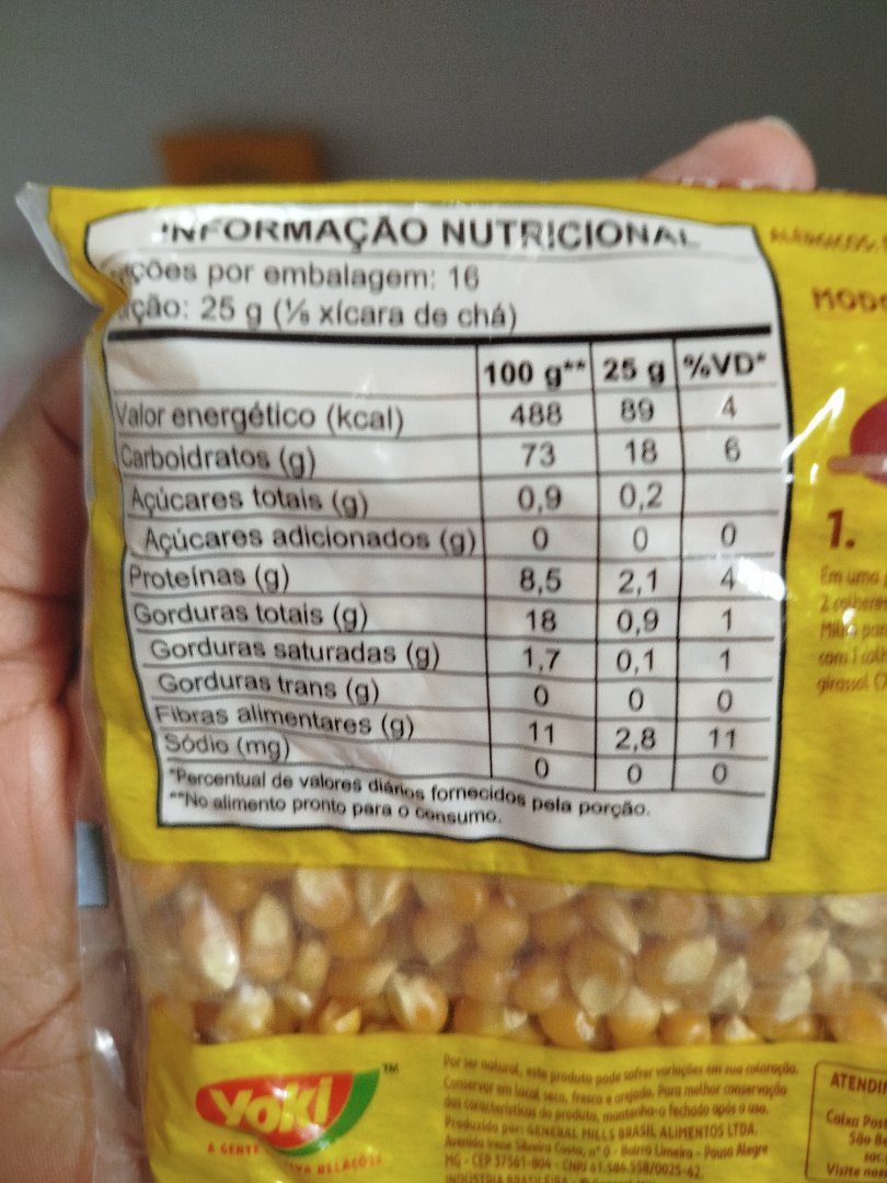 Milho para Pipoca Yoki
