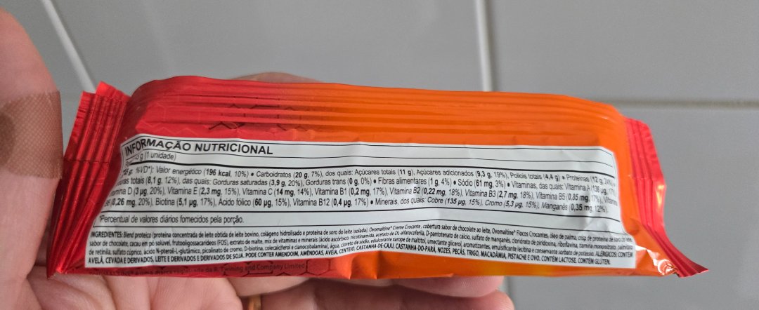 Barra de Proteína Ovomaltine