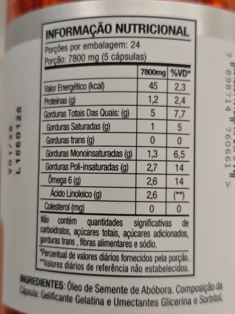 Óleo de Semente de Abóbora