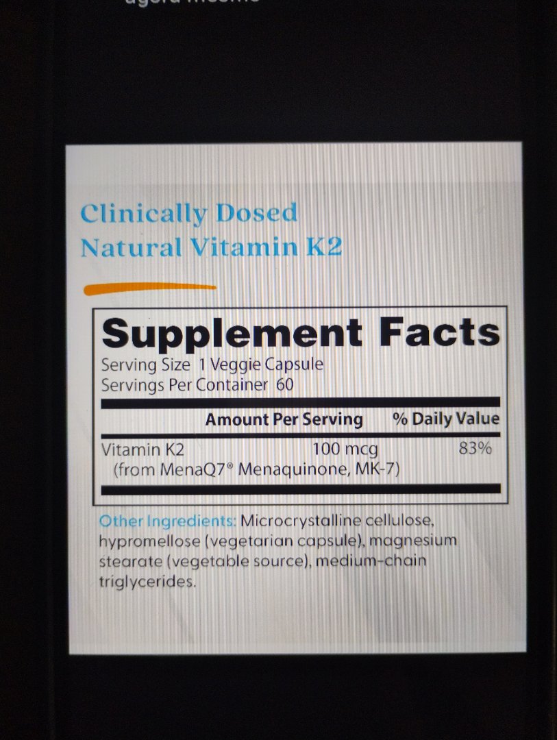Natural Vitamin K2 (MenaQ7)