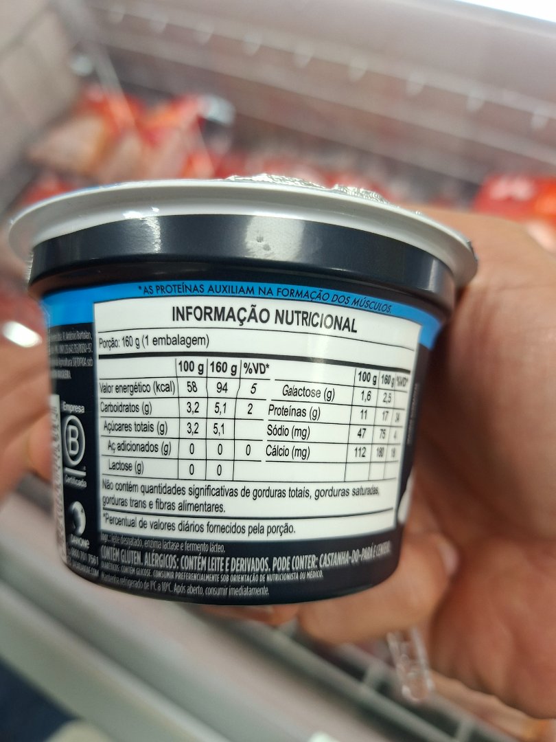 Iogurte Desnatado de Alto Teor Proteico (Danone YoPRO)