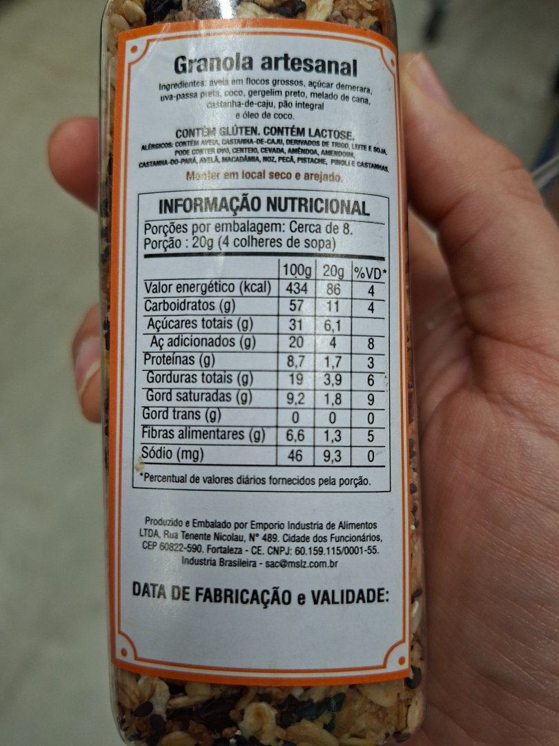 Granola artesanal