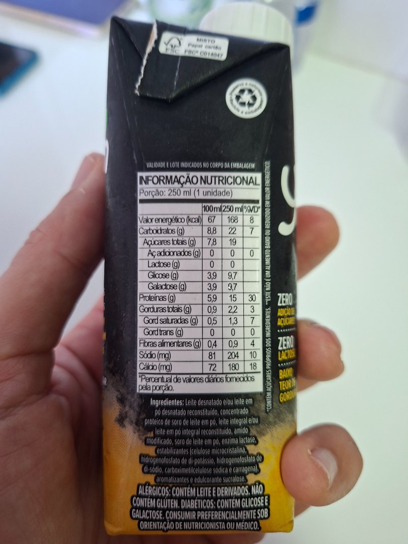 Bebida Láctea Proteica Zero Lactose