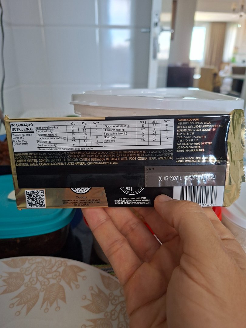 Chocolate Hershey's com Crocante