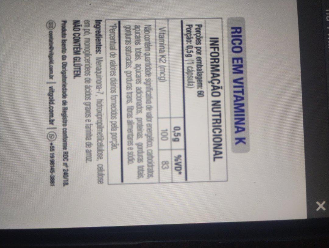 Vitamina K2 (Vitgold)