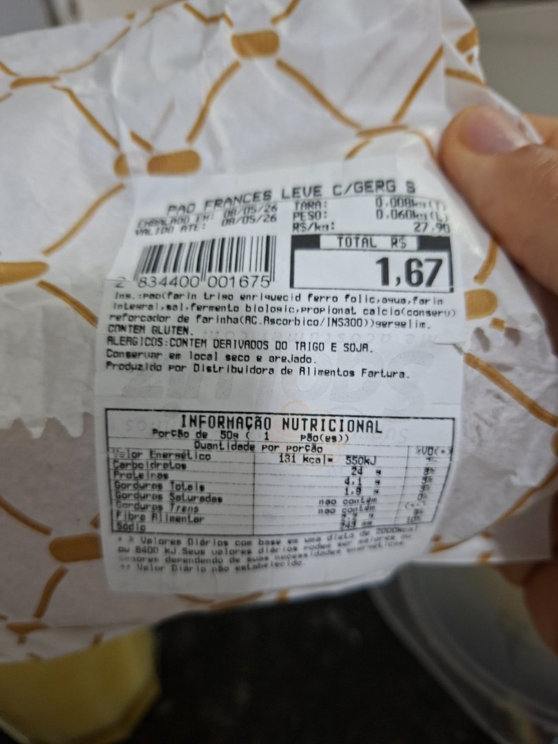Pão Francês Leve com Gergelim