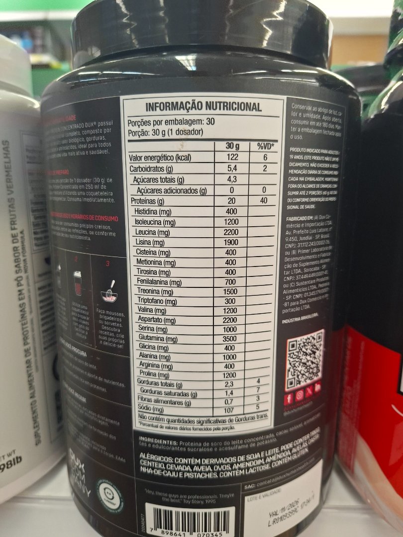 Whey Protein Concentrado DUX