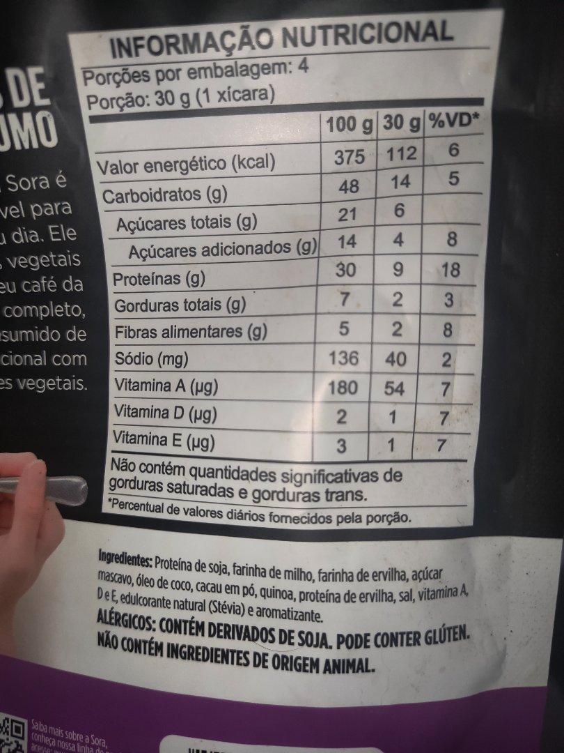 Alimento Multicereal com Proteína Sora