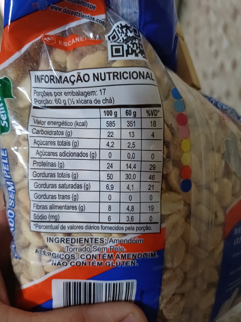 Amendoim Torrado Sem Pele
