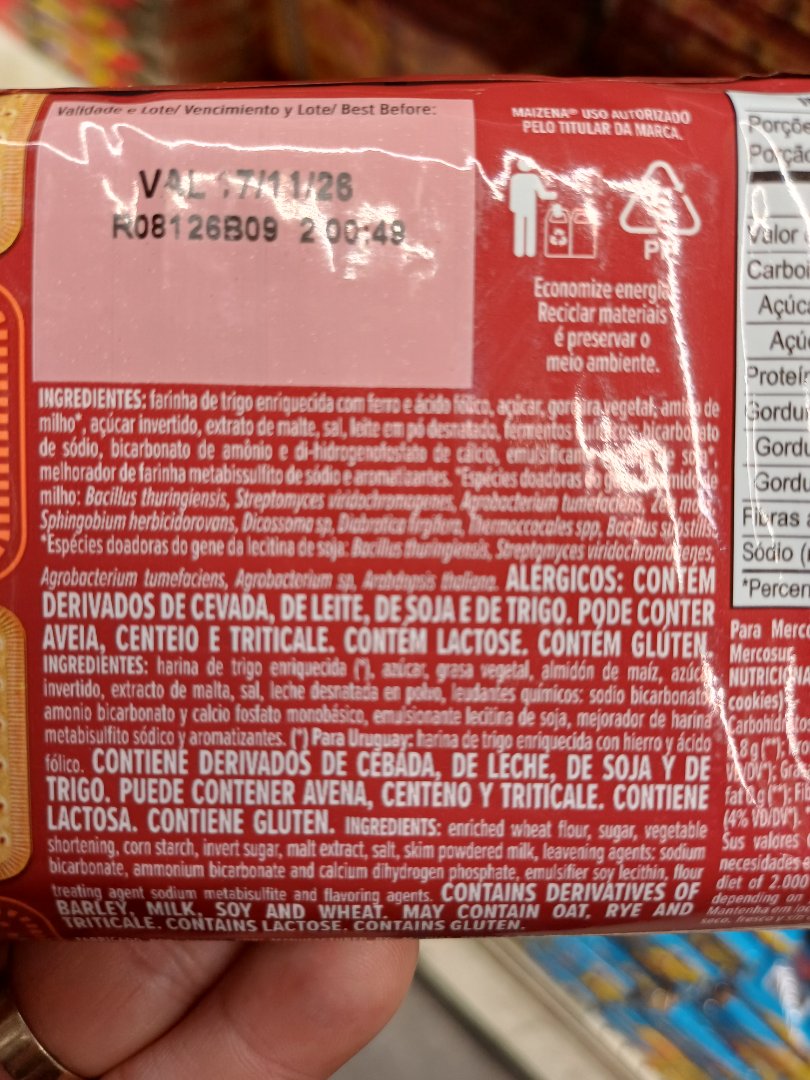 Biscoito Tipo Maizena
