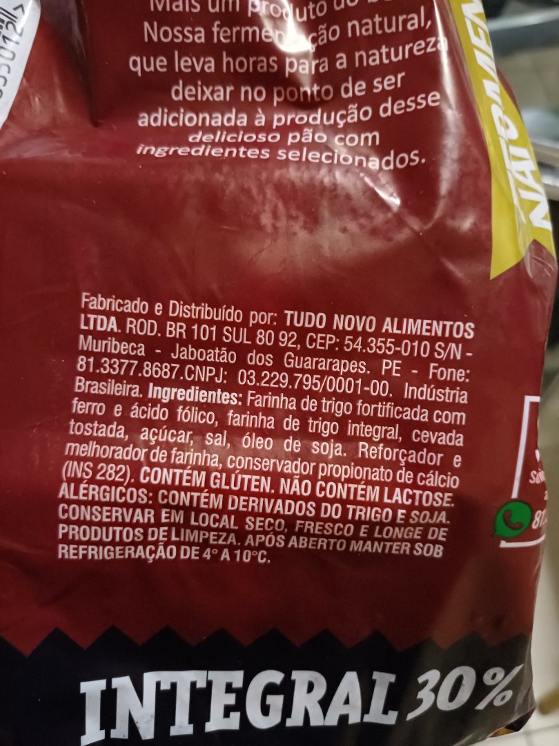 Pão Integral 30%