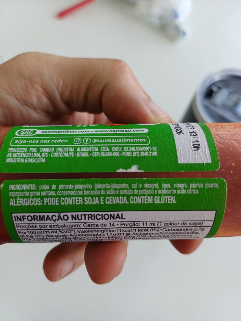 Molho de Pimenta Jalapenho Tambaú