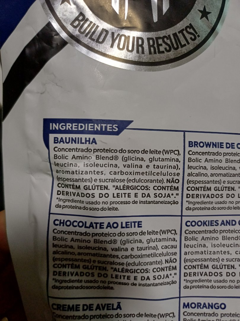 Whey Protein Concentrado (Sabor Baunilha)