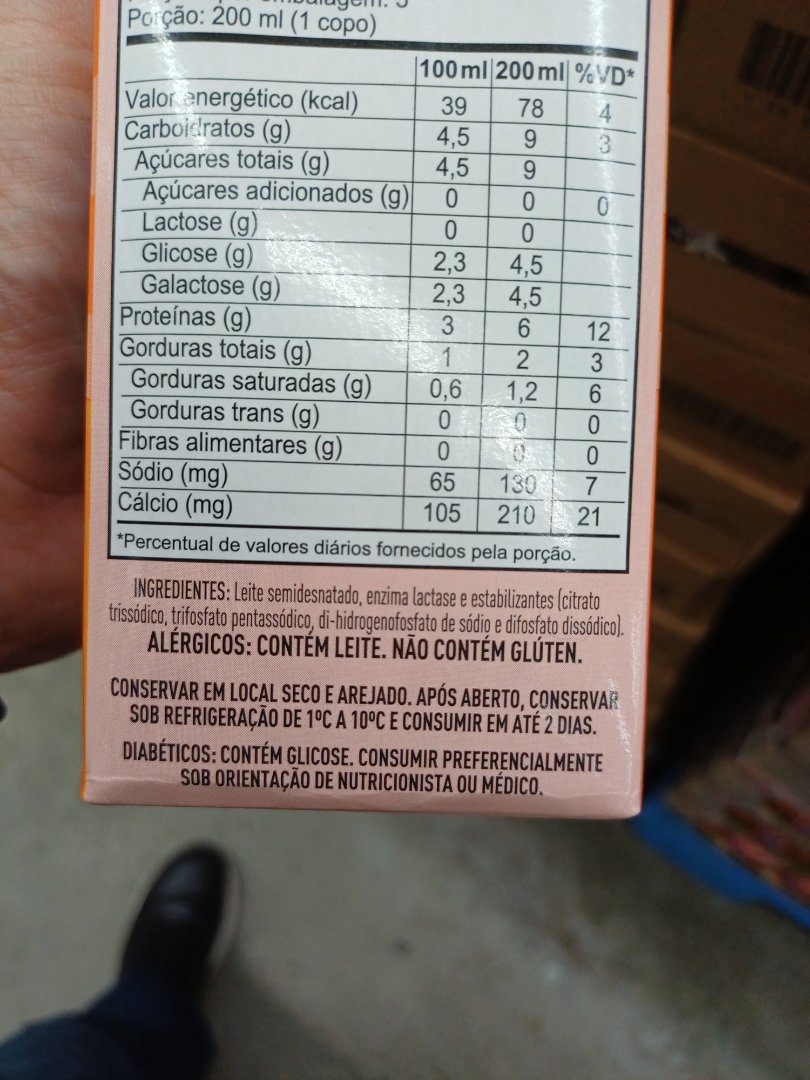 Leite Semidesnatado Zero Lactose