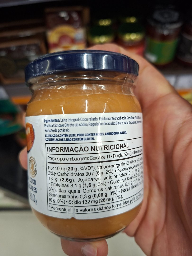 Doce de Leite com Coco Zero Açúcar