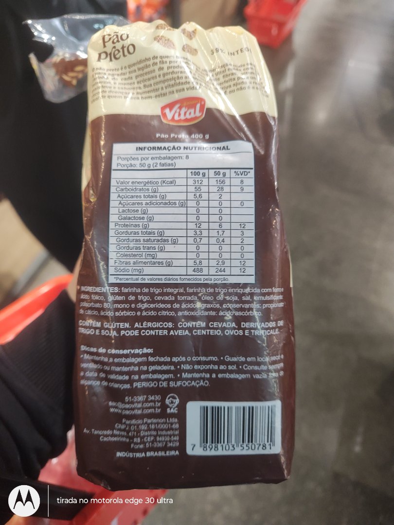 Pão Preto Vital