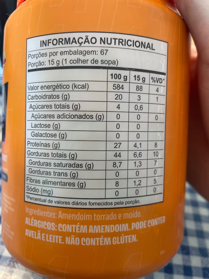 Pasta de Amendoim Integral