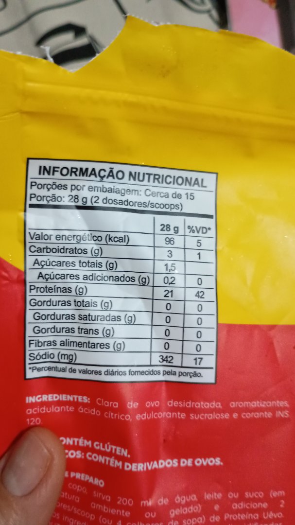 Proteína Uêvo (Clara de Ovo Desidratada)