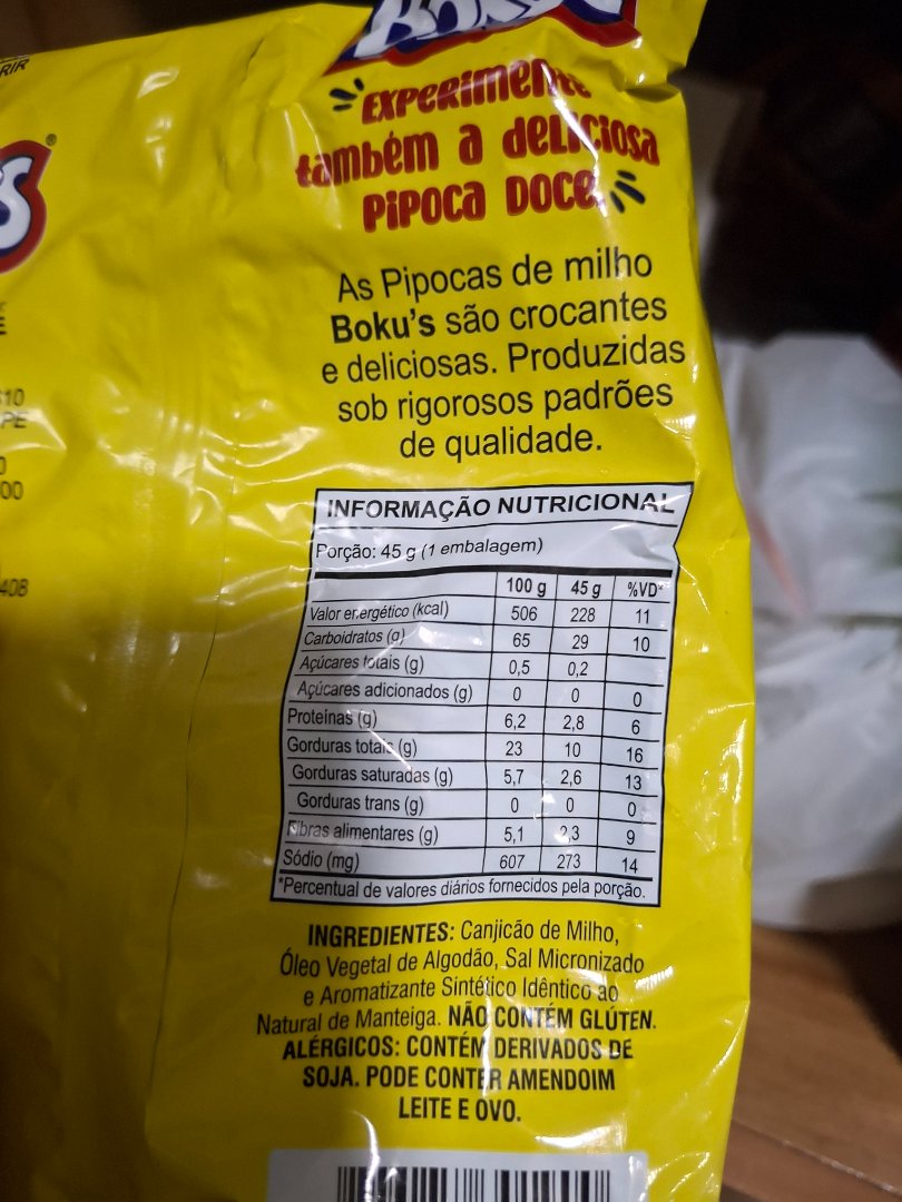 Pipoca de Milho Boku's