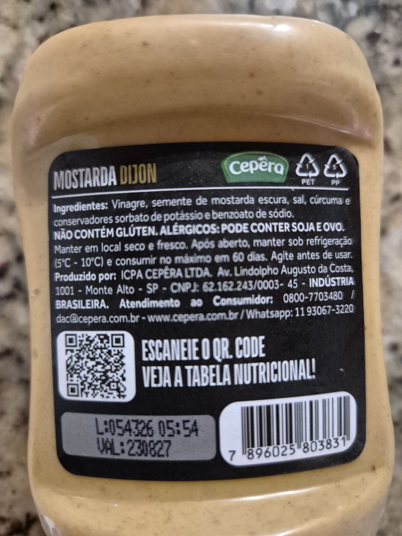 Mostarda Dijon Cepêra