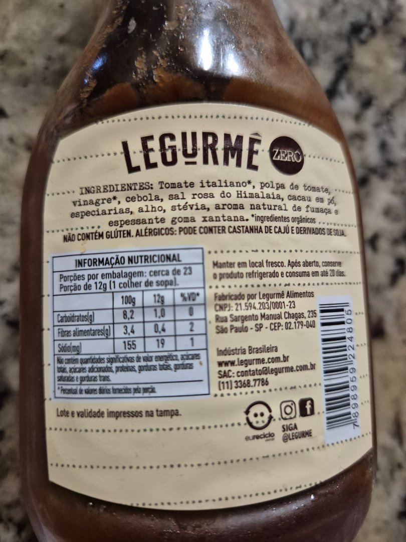 Molho Legurmê Zero