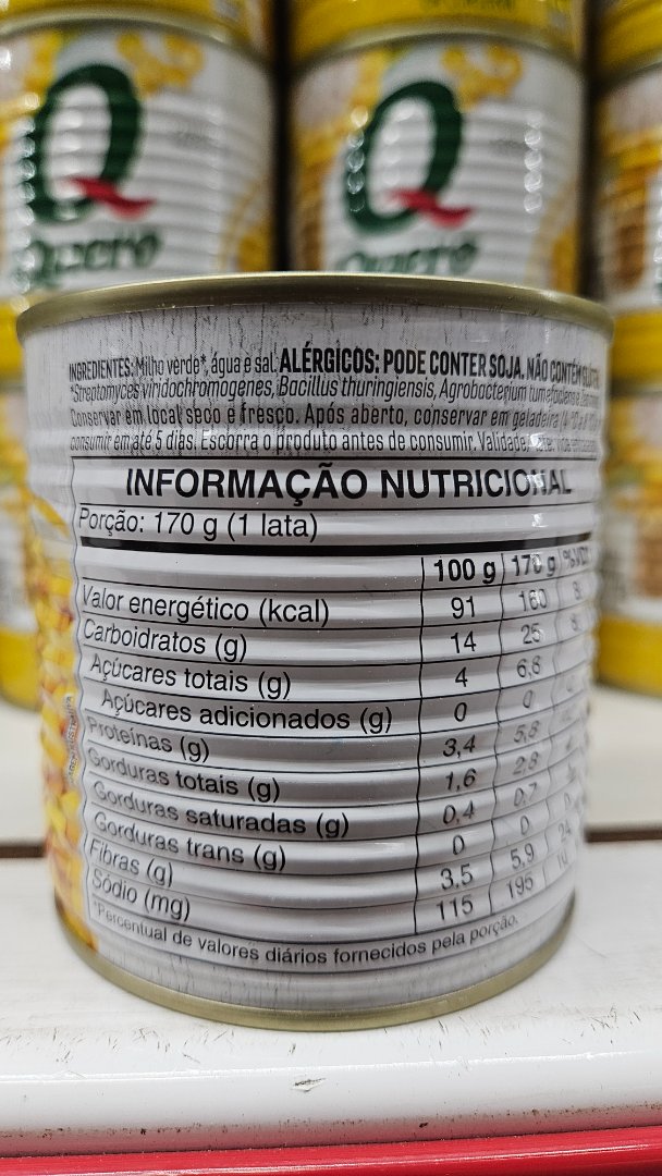 Milho Verde em Conserva Quero