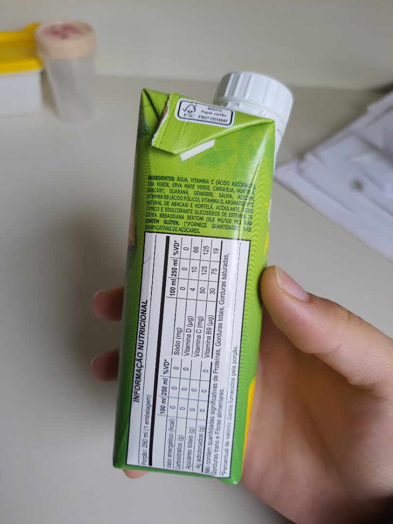Bebida de Chá Misto sabor Abacaxi e Hortelã