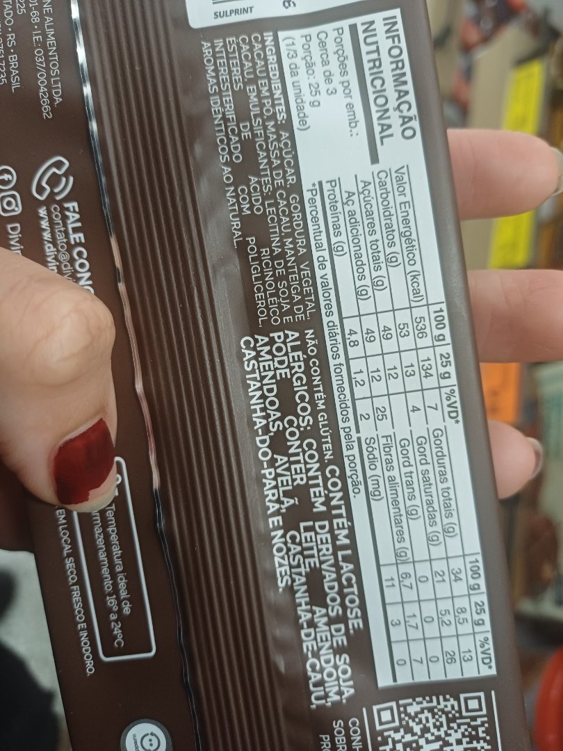 Chocolate com Gordura Vegetal