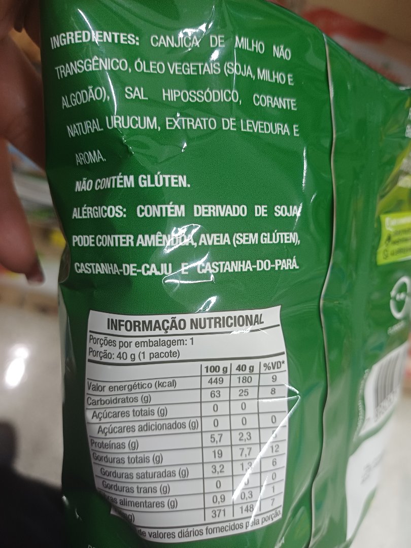 Salgadinho de Canjica de Milho Assado