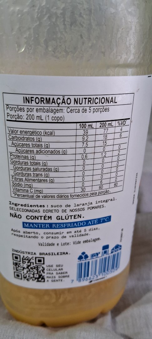 Suco de Laranja Integral