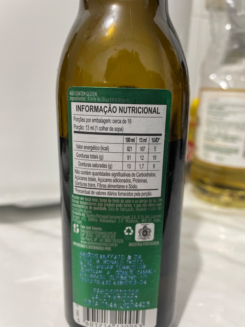 Azeite de Oliva Extra Virgem