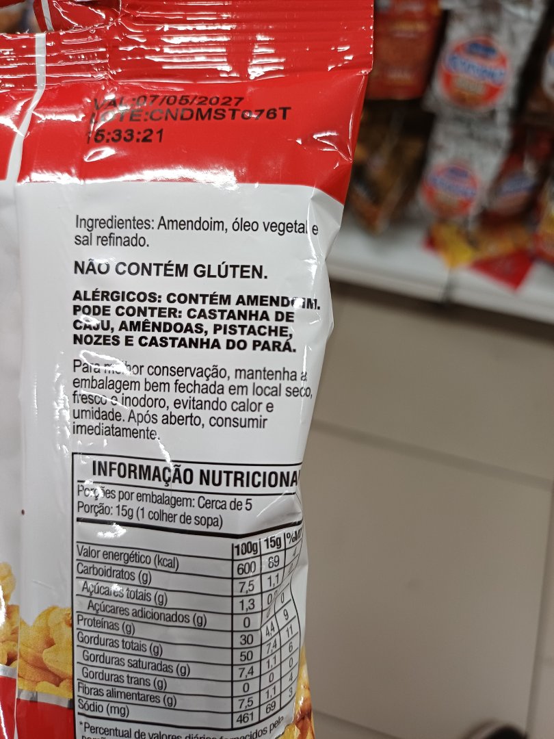 Amendoim Frito e Salgado