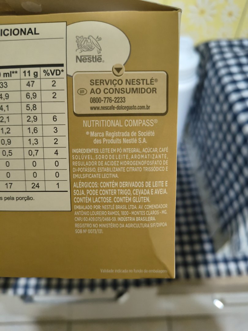 Nescafé Dolce Gusto Bebida com Café e Leite