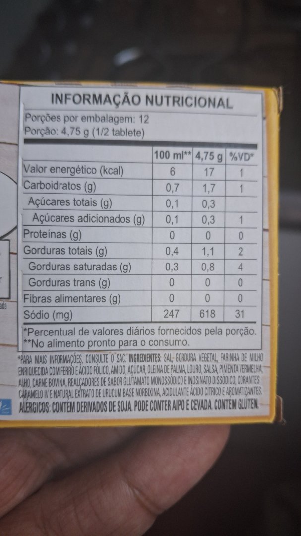 Caldo de Carne em Tablete