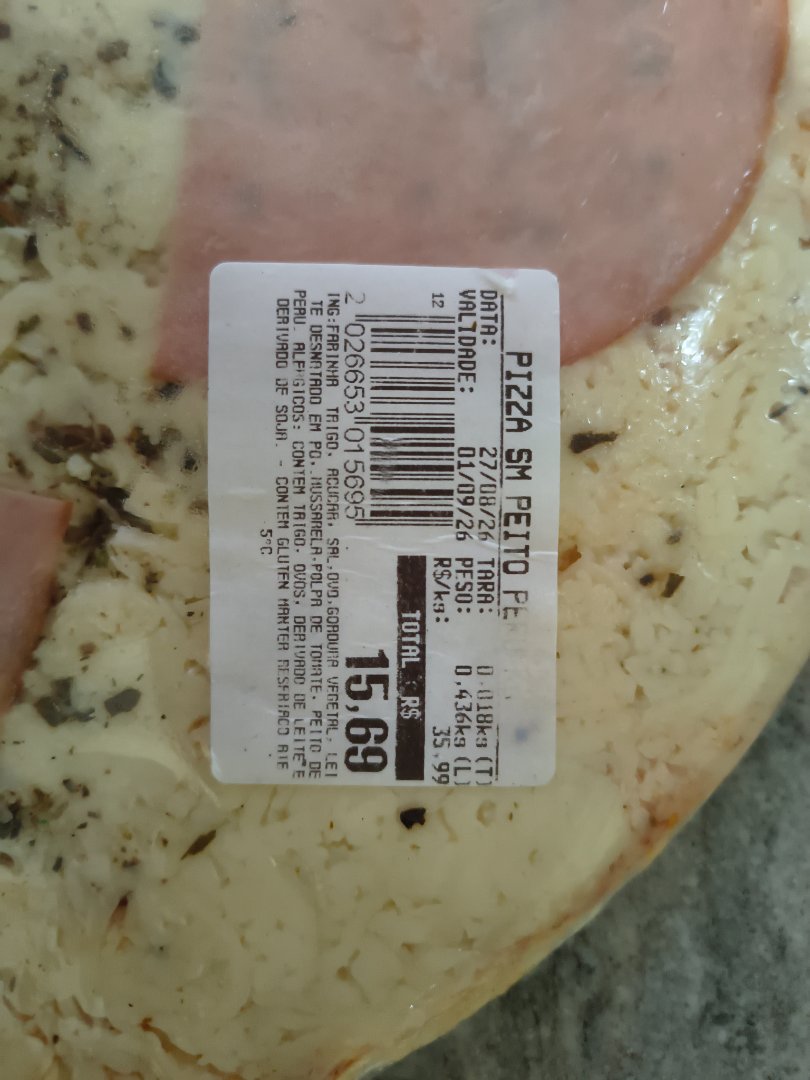 Pizza de Peito de Peru