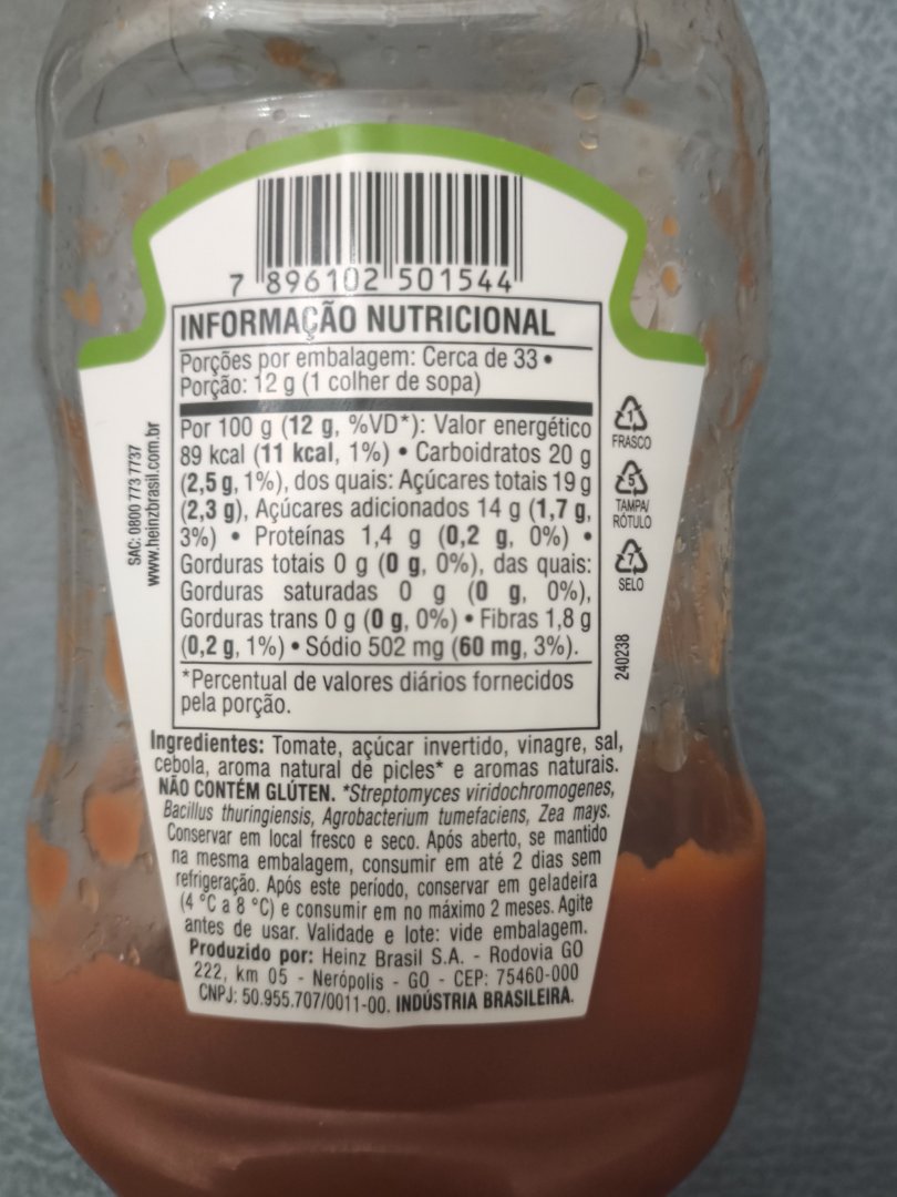 Ketchup Heinz Sabor Picles