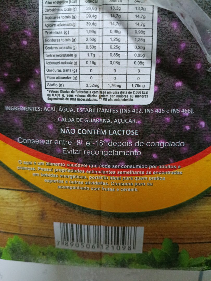Açaí com Calda de Guaraná