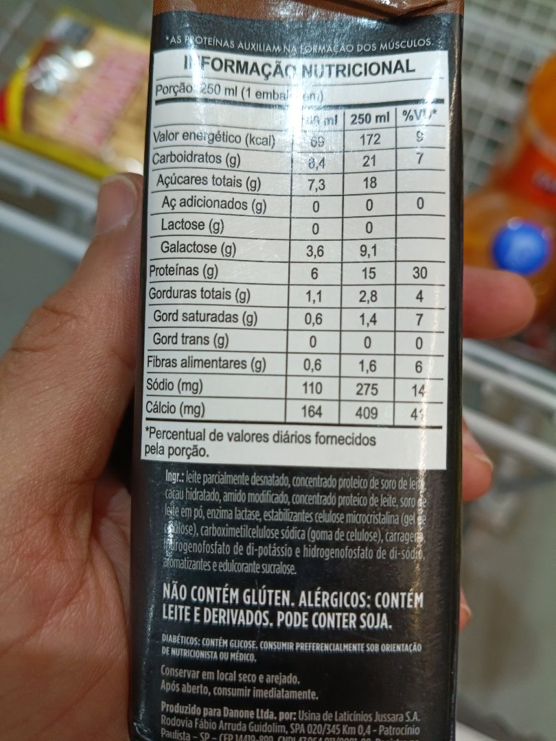 Bebida Láctea UHT Proteica Sabor Cacau
