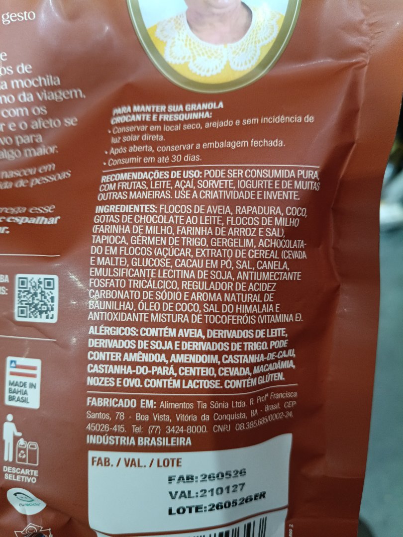 Granola Tia Sônia