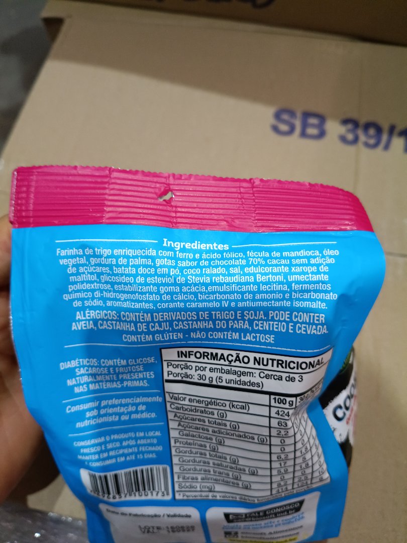 Cookies Zero Adição de Açúcares