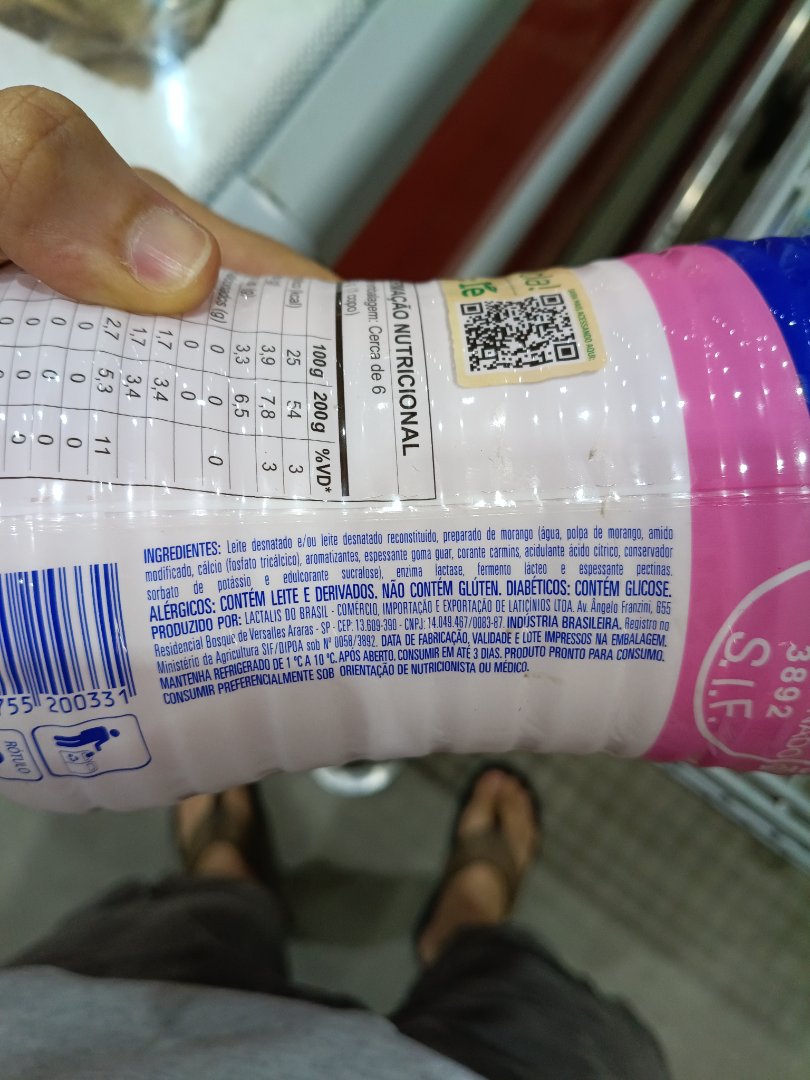 Iogurte Desnatado Sabor Morango Zero Lactose