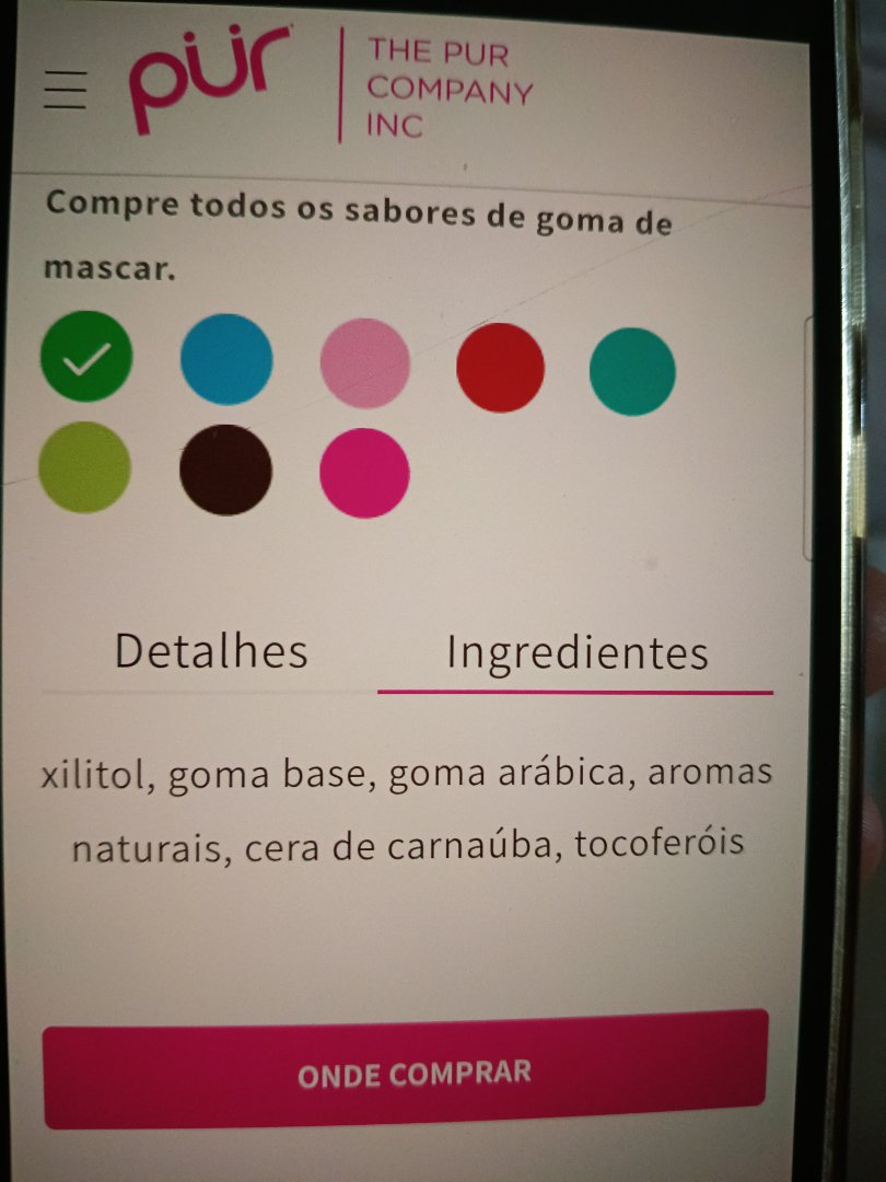Goma de Mascar PÜR
