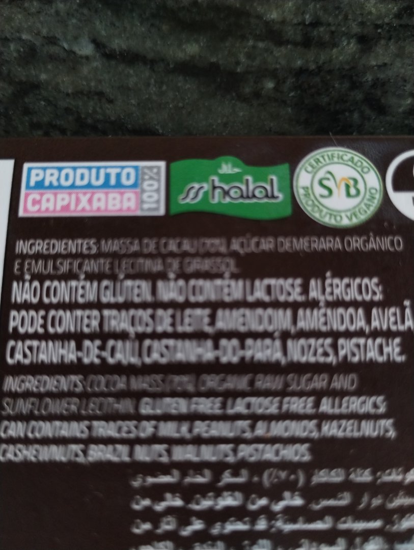 Chocolate 70% Cacau