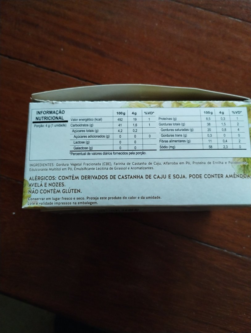 Doce de Alfarroba com Castanha de Caju