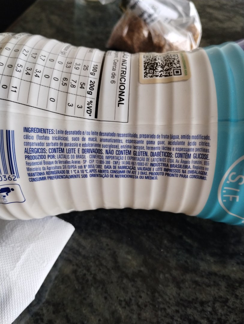 Iogurte Desnatado Zero Lactose com Preparado de Fruta