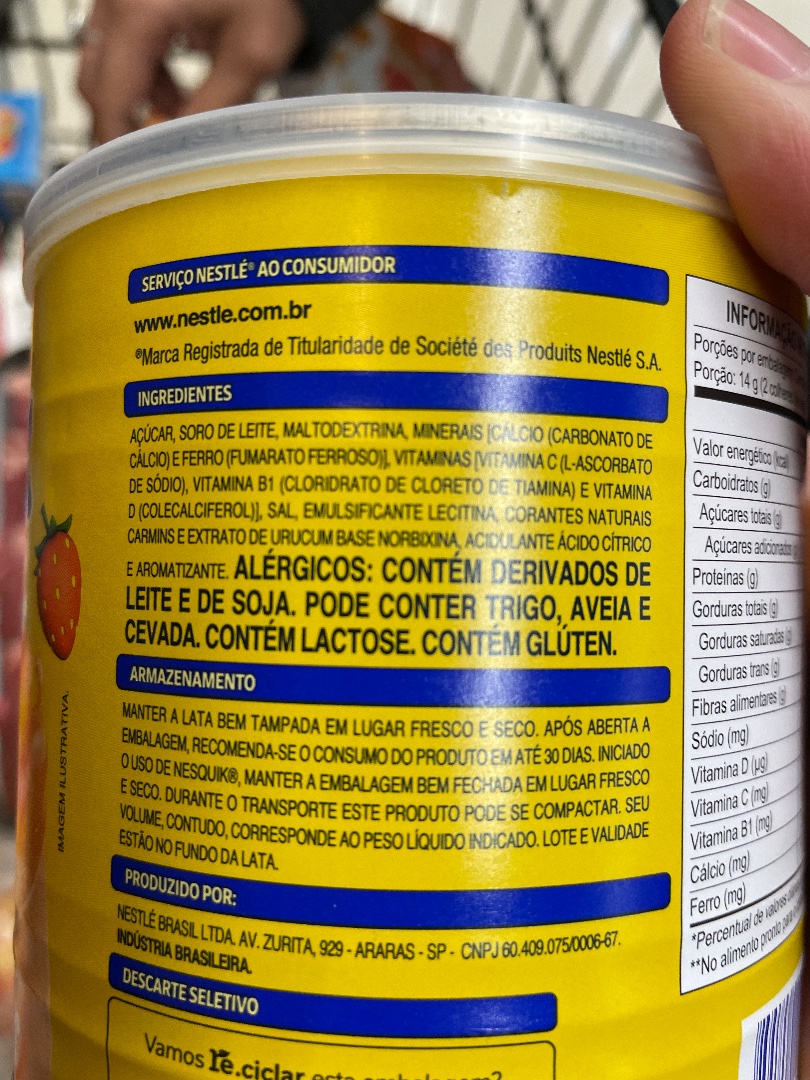 Nesquik Sabor Morango