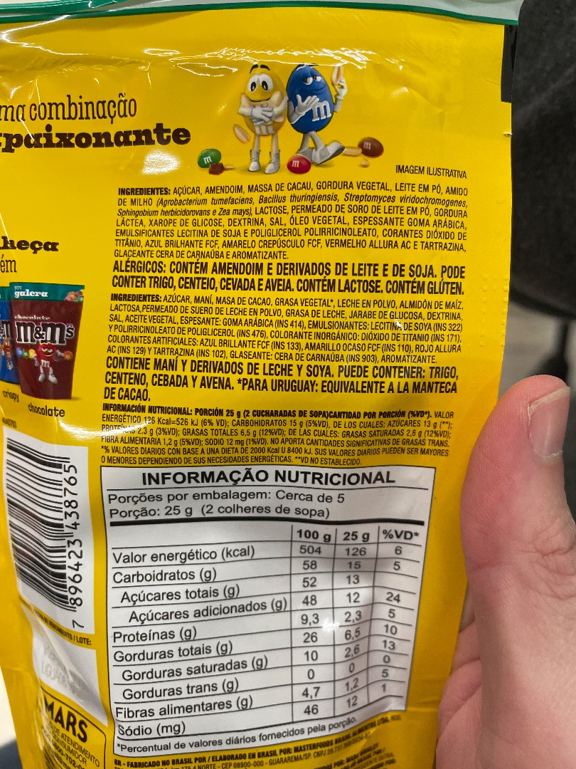 M&M's Chocolate com Amendoim