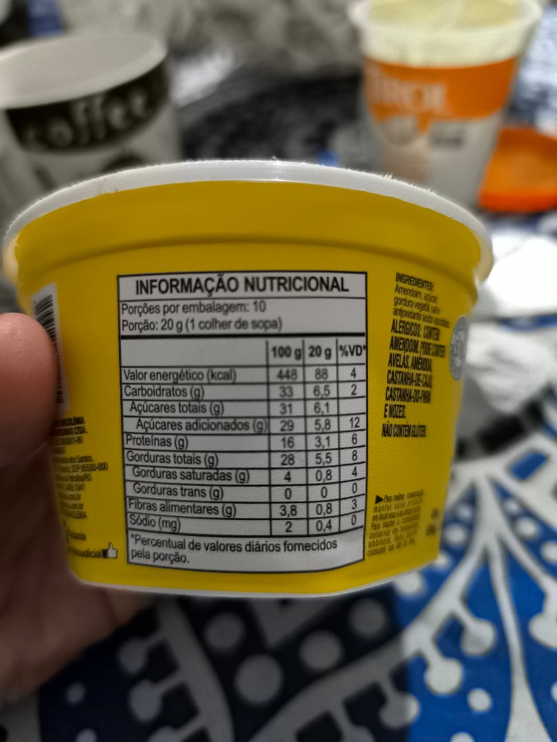 Creme de Amendoim Adoçado