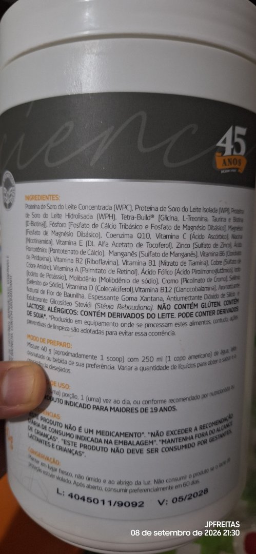 Suplemento Proteico Whey Protein